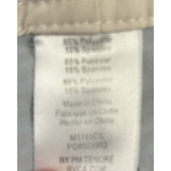 RVCA Stretch Mens Beige Navy Striped Board Shorts Swim Trunks Size 38 Beach - Picture 8 of 8